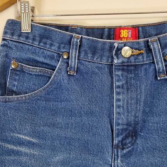 wrangler Vintage Blue Cut Off Jean Shorts 30" Waist - Picture 4 of 9